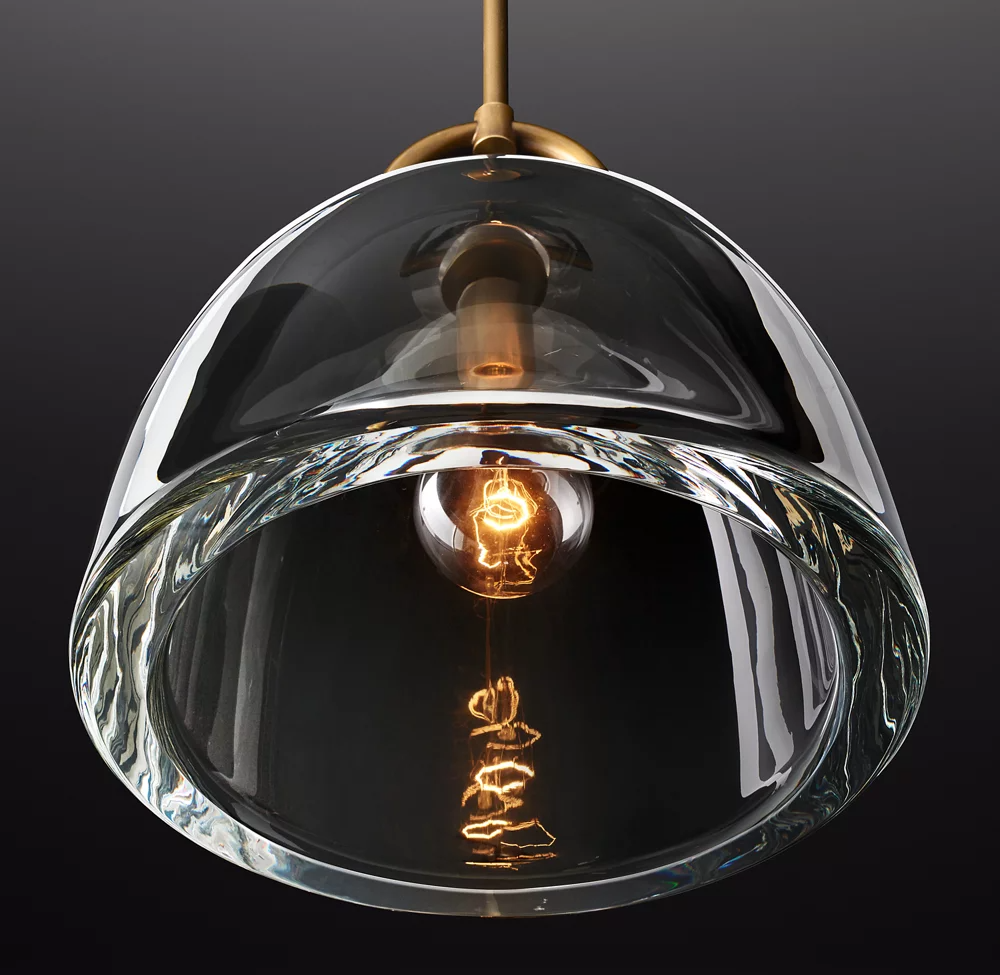 Botanist Dome Crystal Pendant Light 7"