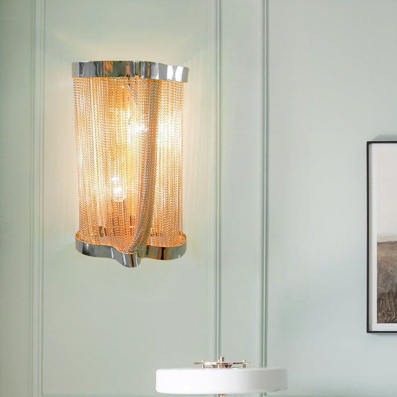 Tassel Aluminum Chain Wall Sconce Style 2