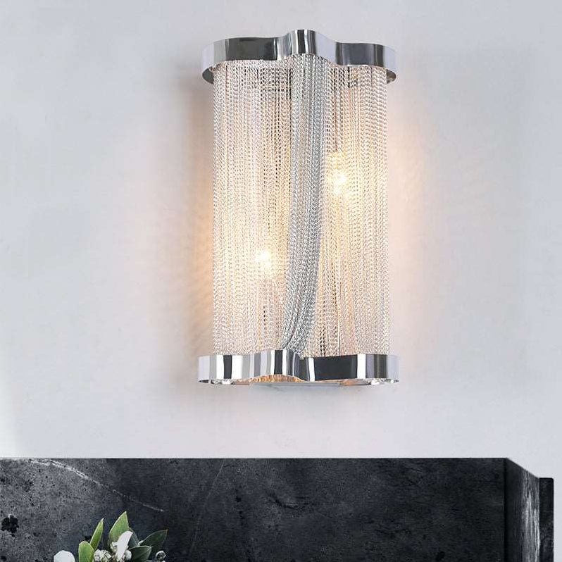 Tassel Aluminum Chain Wall Sconce Style 2