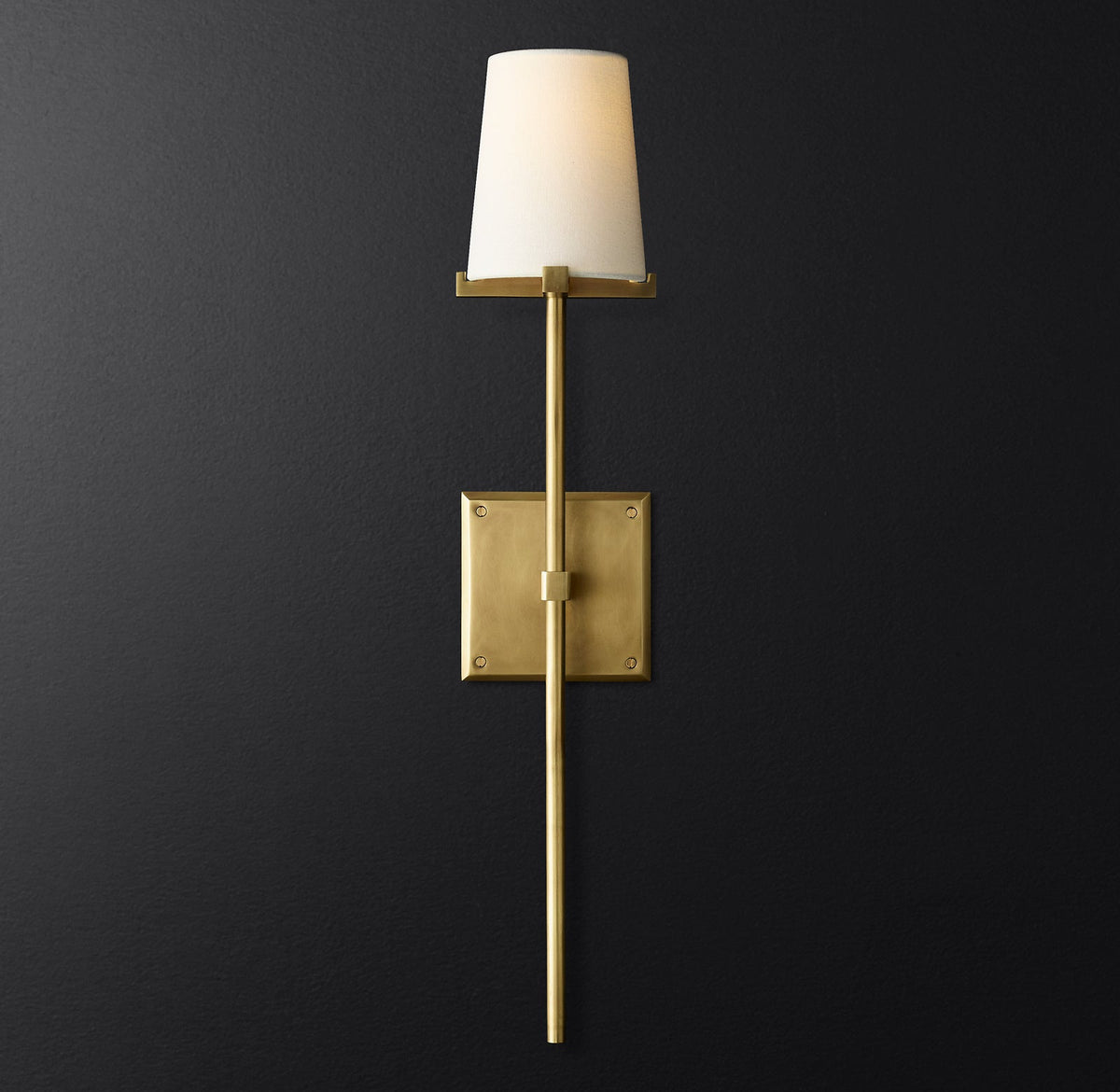 Torch Fabric Shade Wall Sconce
