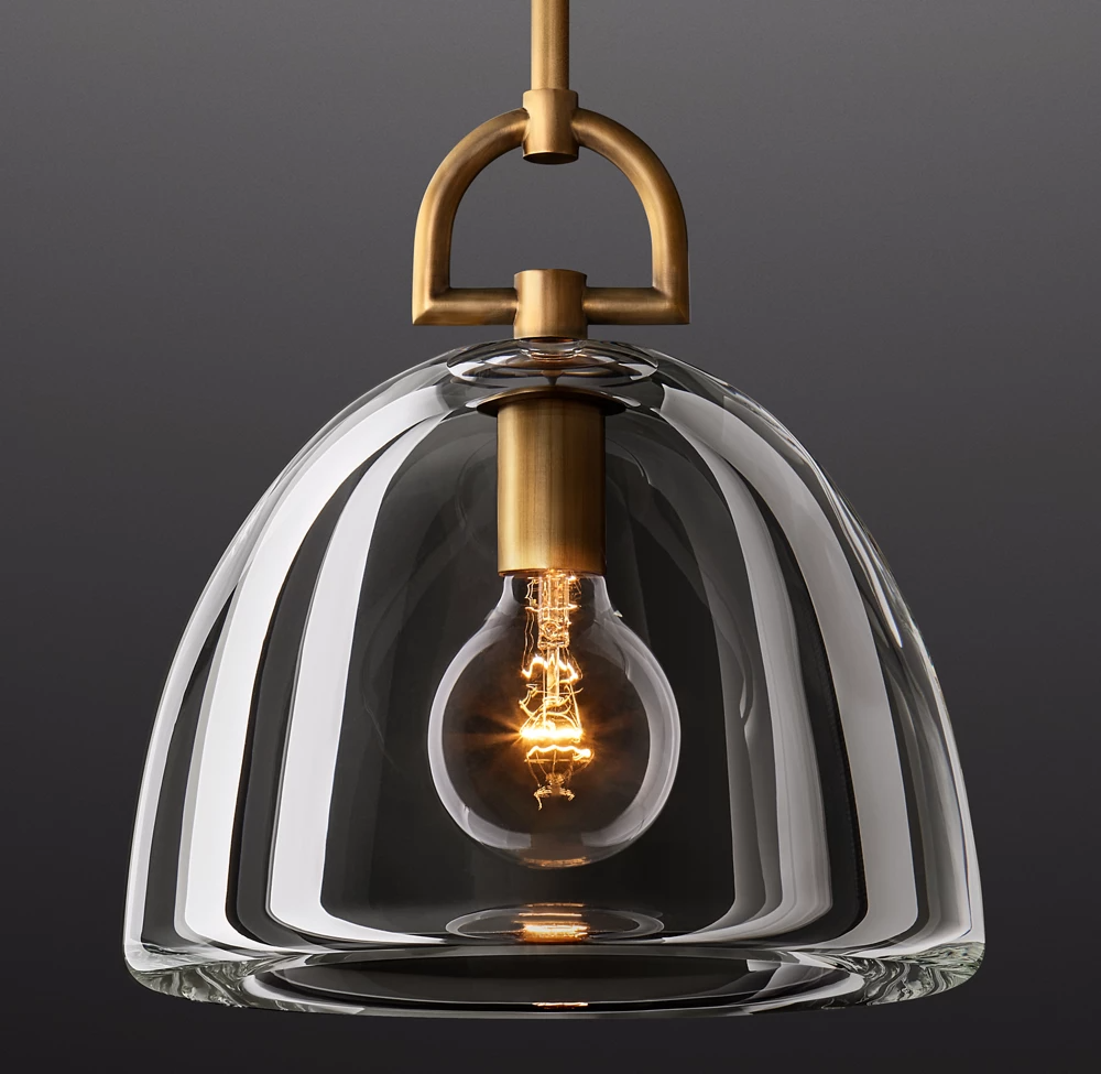 Botanist Dome Crystal Pendant Light 11"