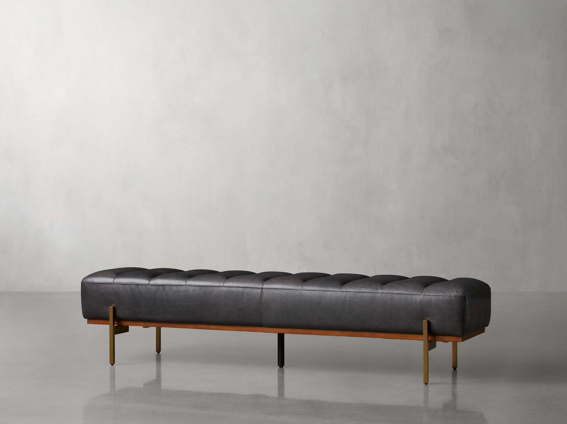 Lansing Leather Bench