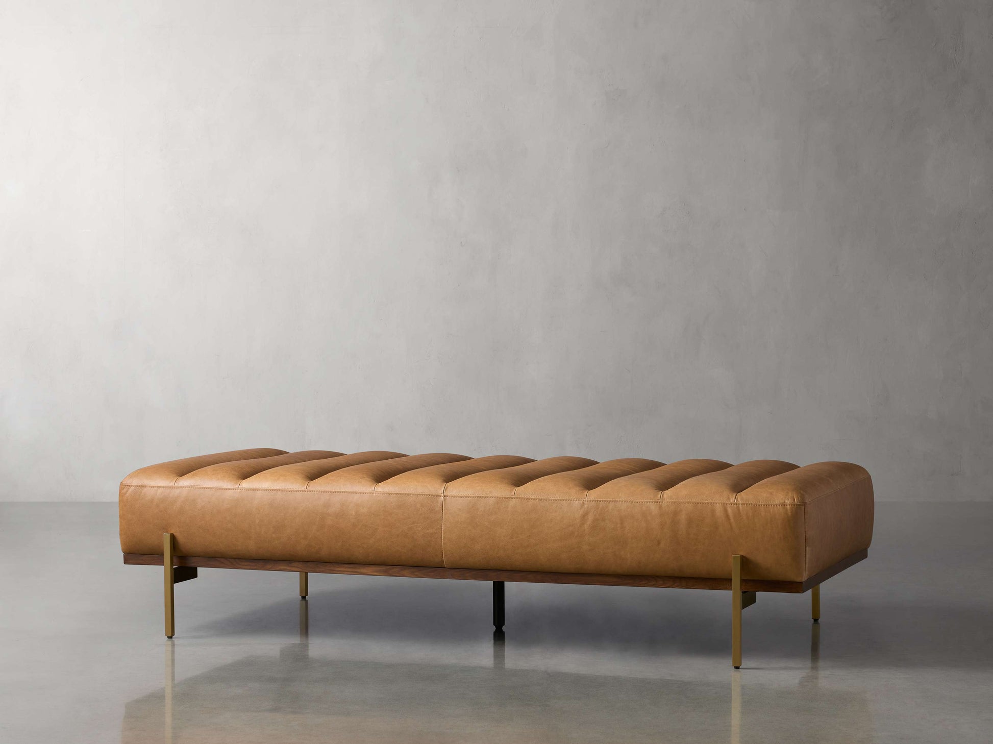 Lansing Leather Bench
