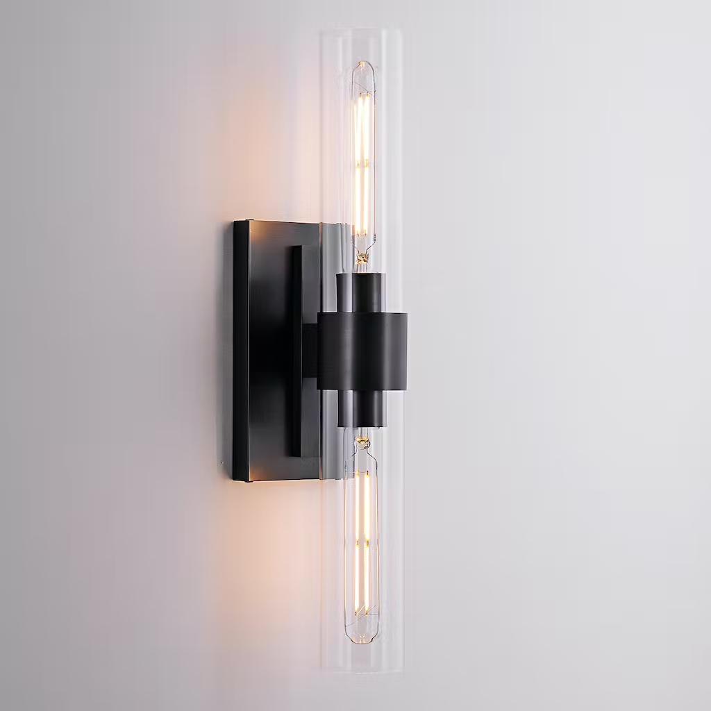 Ravelle Double Head Tube Wall Sconce