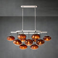 Curvette Smoke Glass Linear Chandelier 54"