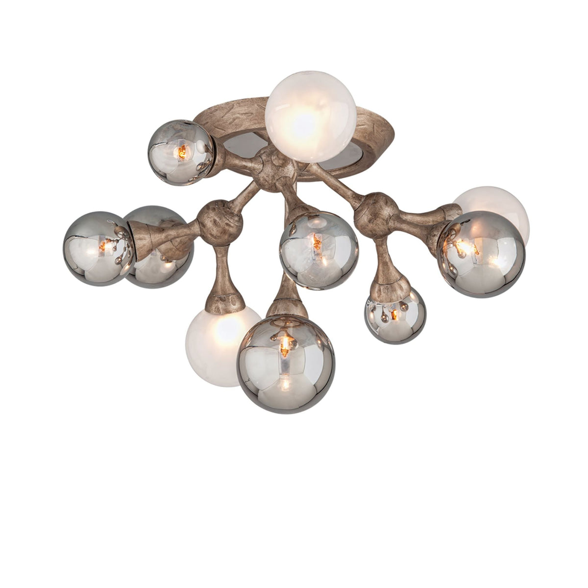 Element 10-Light Semi Flush 22.75L x 22.75W x 12H