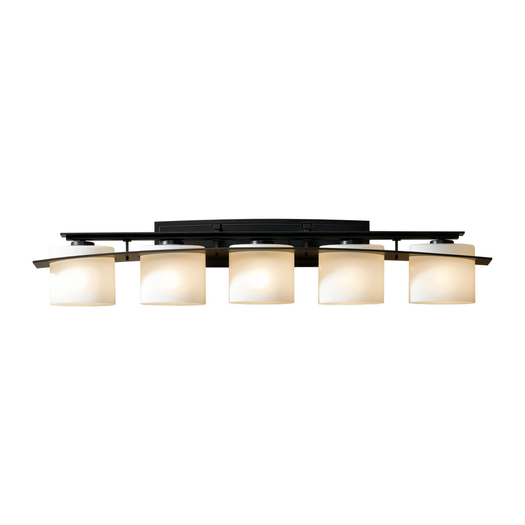 Arc Ellipse 5 Light Sconce 5-Light Opal Glass (GG) in Dark Smoke