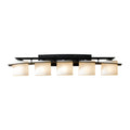 Arc Ellipse 5 Light Sconce 5-Light Opal Glass (GG) in Dark Smoke