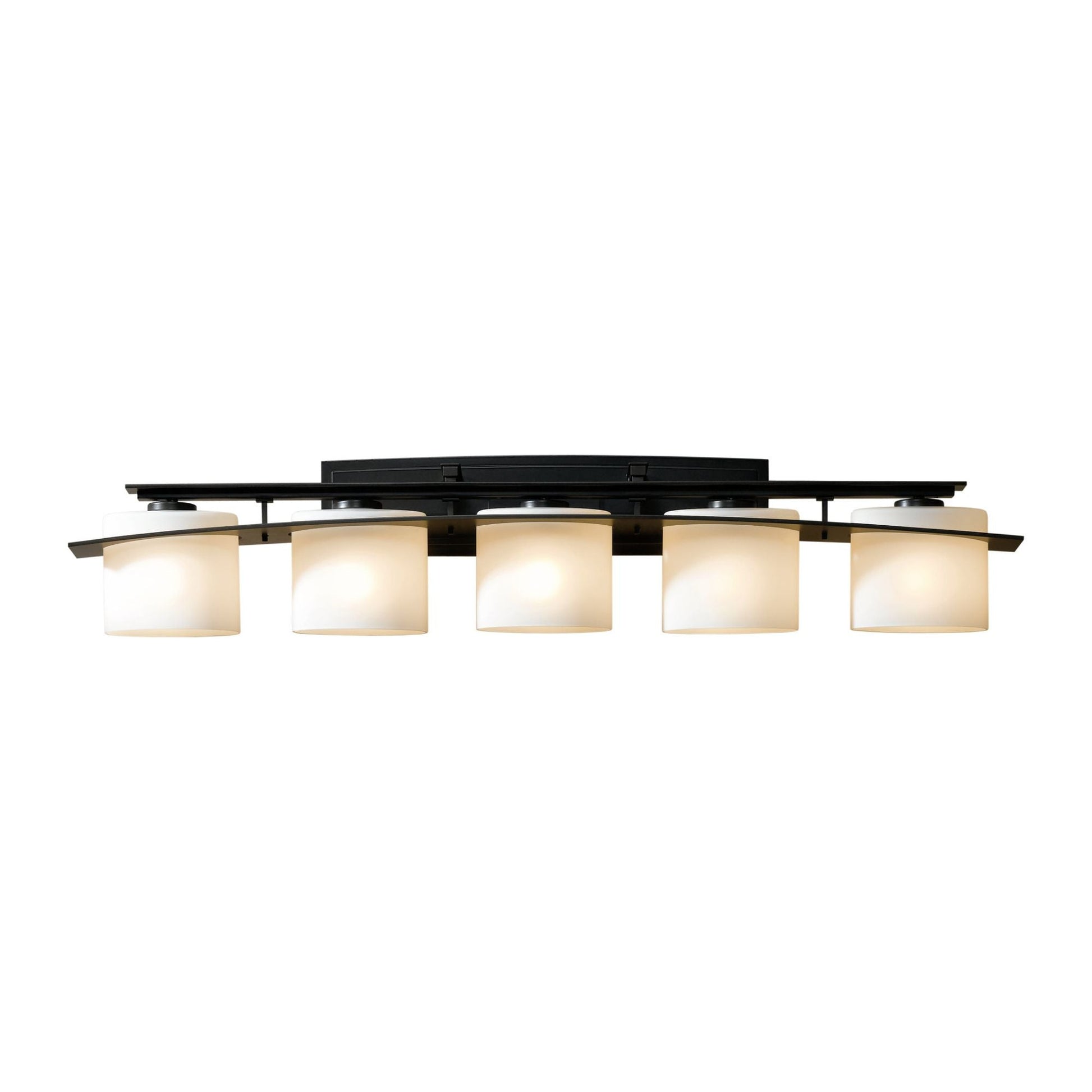 Arc Ellipse 5 Light Sconce 5-Light Opal Glass (GG) in Dark Smoke