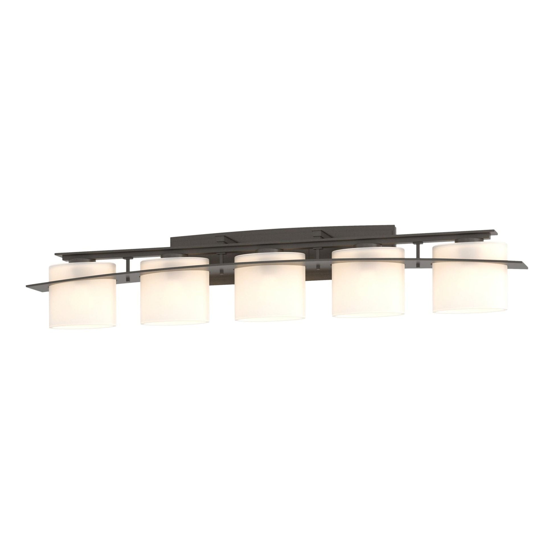 Arc Ellipse 5 Light Sconce 5-Light Opal Glass (GG) in Dark Smoke