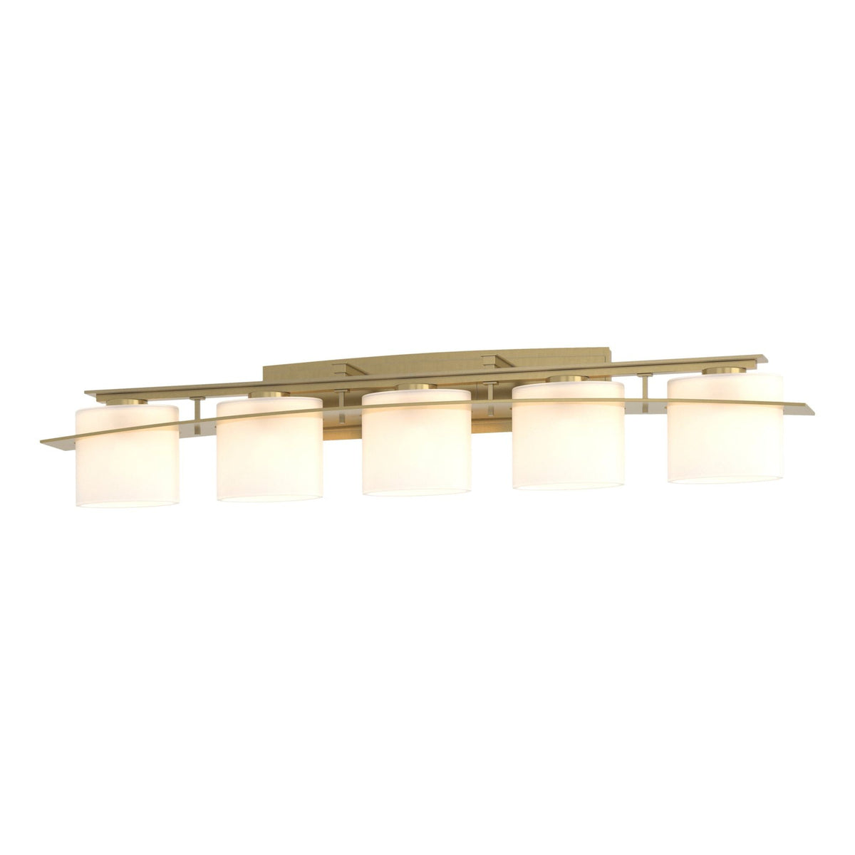 Arc Ellipse 5 Light Sconce 5-Light Opal Glass (GG) in Modern Brass