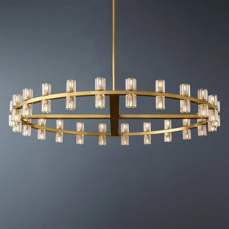 Arcachon Luxury Crystal Round Chandelier 48-Light 48"