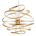Calligraphy 2-Light Chandelier in Stainless Steel 42L x 42W x 38.5H