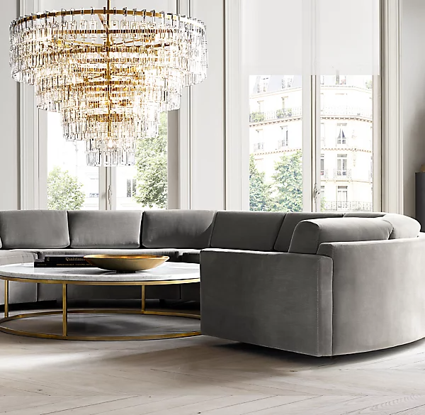 Marignan Tiered Round Chandelier 48"