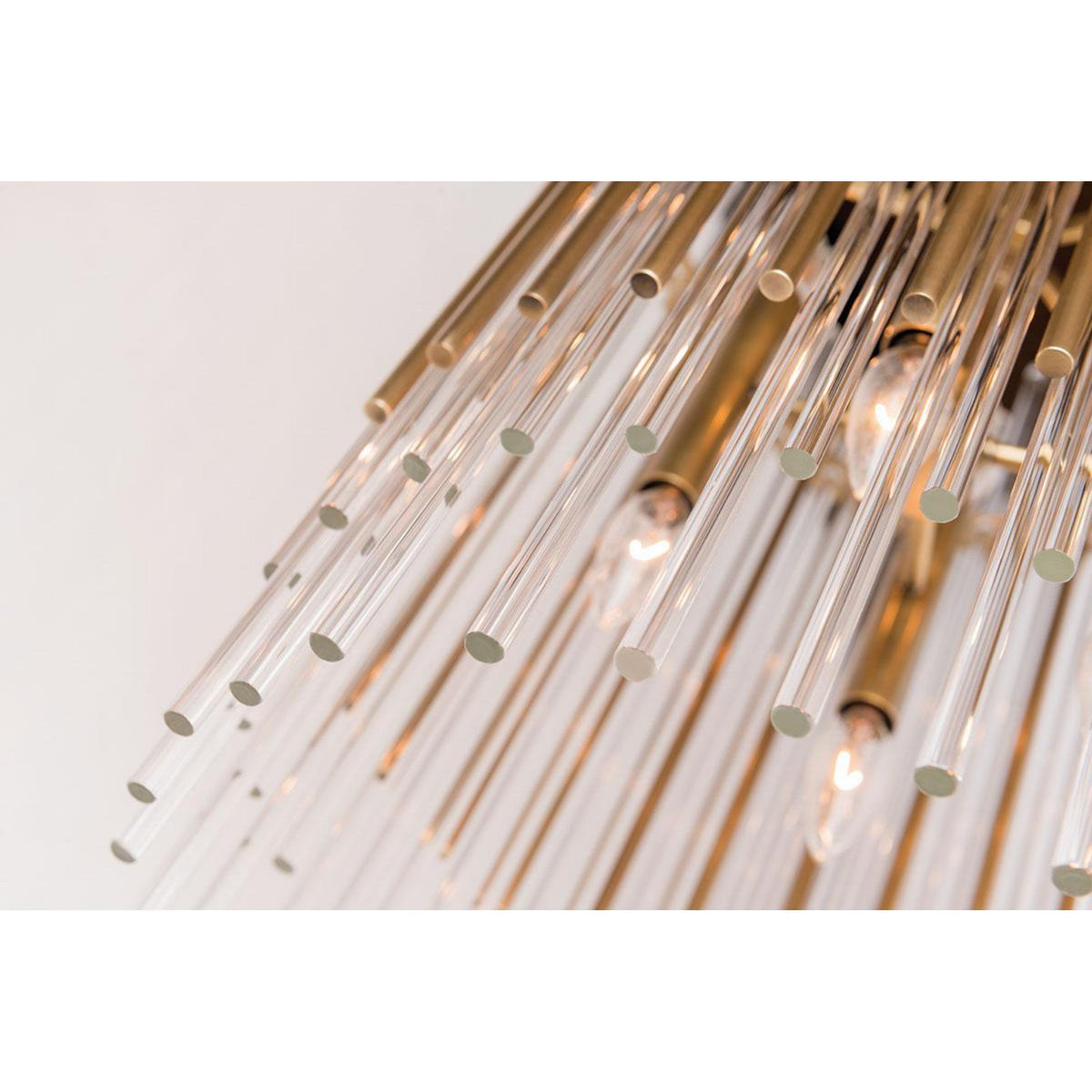 Wallis 10-Light Chandelier in Aged Brass 20.75L x 20.75W x 30.75H