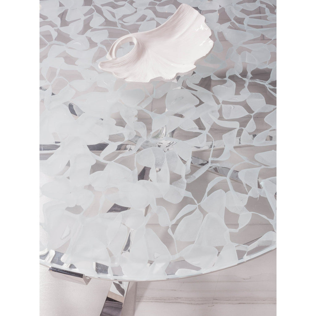 Artistica Home Signature Designs Snowscape Round Cocktail Table Clearance