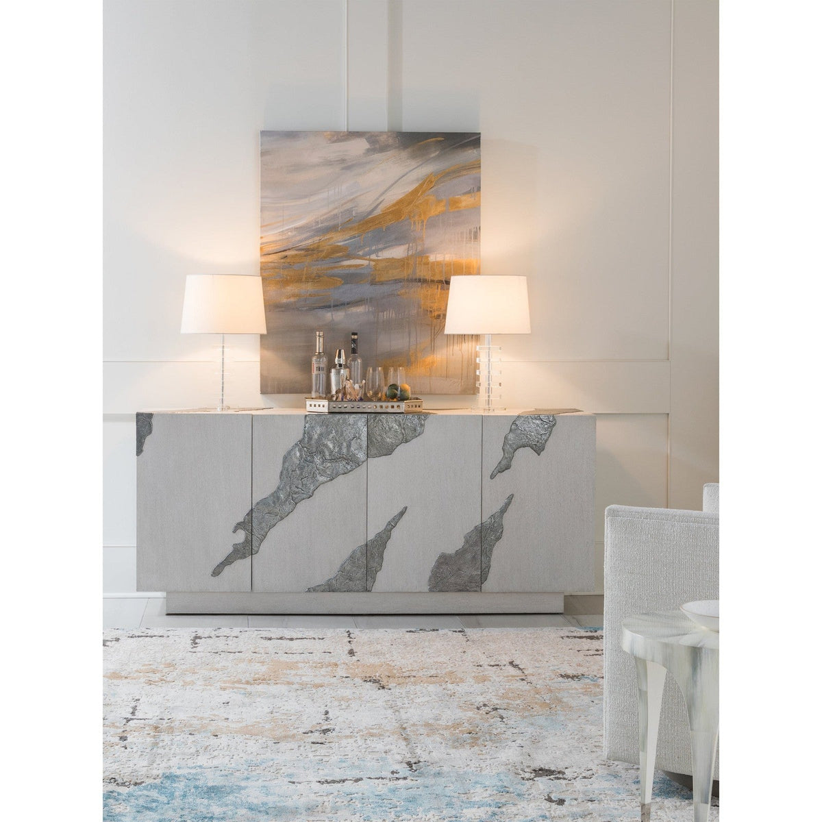 Artistica Home Signature Designs Contango White Media Console