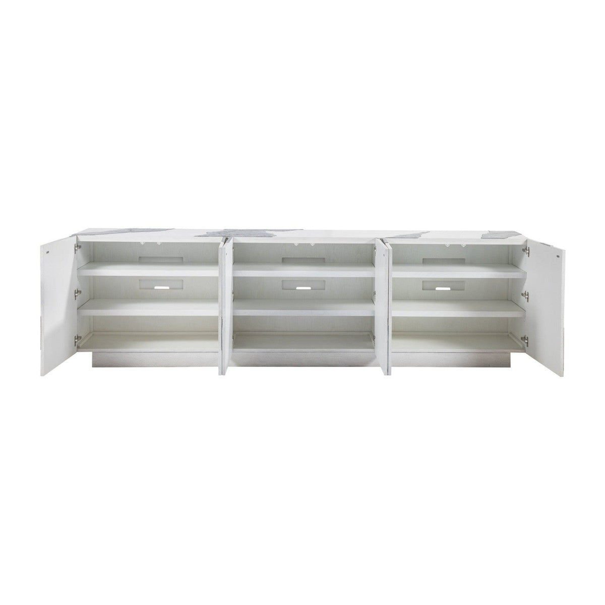 Artistica Home Signature Designs Contango White Long Media Console