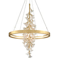 Jasmine 1-Light Chandelier in Gold Leaf 36W x 50H