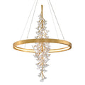 Jasmine 1-Light Chandelier in Gold Leaf 44W x 60H