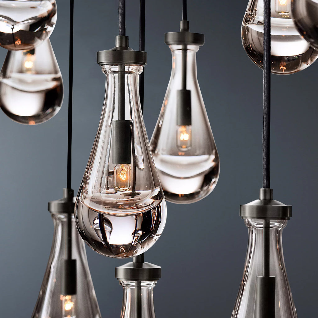Raindrop Rectangular Chandelier 54"