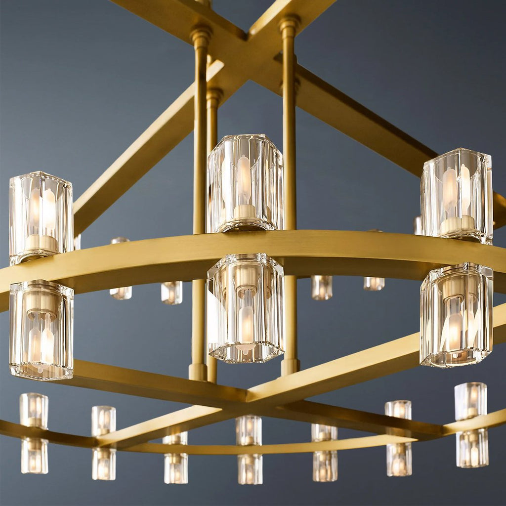 Arcachon Led Round Two-tier Chandelier 60"