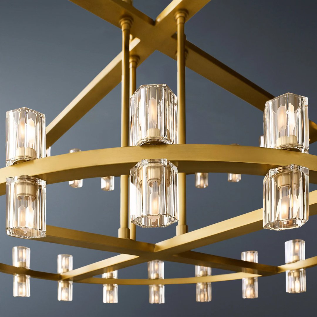Arcachon Led Round Two-tier Chandelier 60"