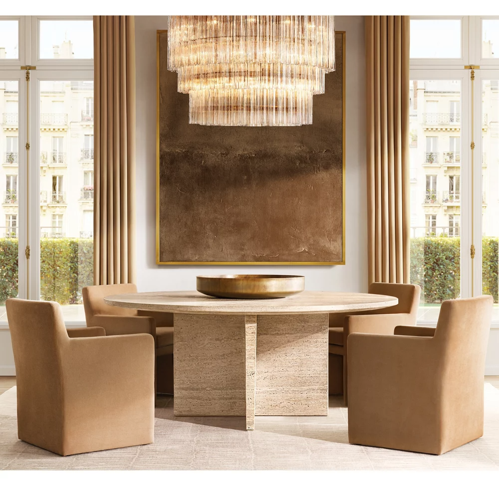 Cielo 3-Tier Round Chandelier 36" For Living Room