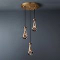 Raindrop Round 3-Lights Cord Chandelier