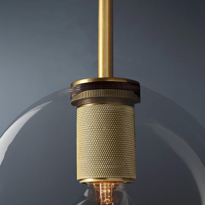 Utilitaire Round Glass Pendant Light