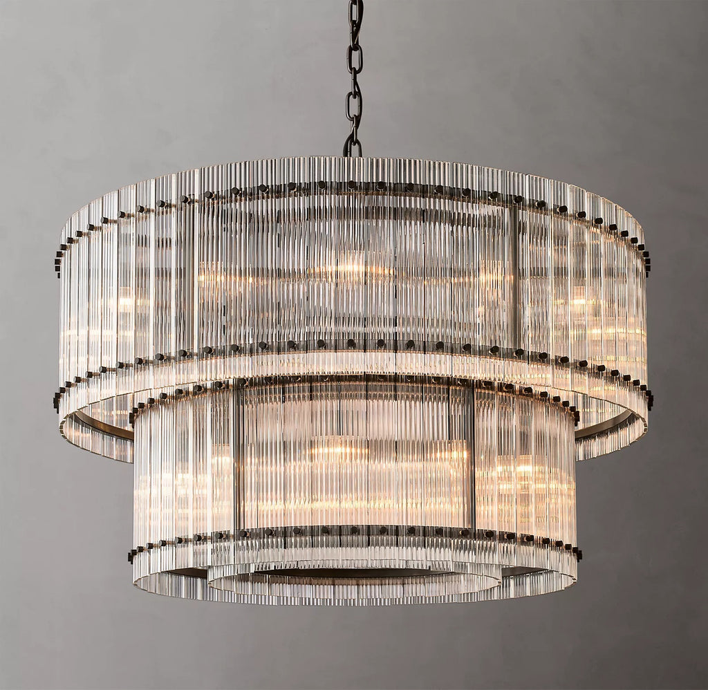 Hen Cbcro Modern 2-Tier luxury Round Chandelier 48"