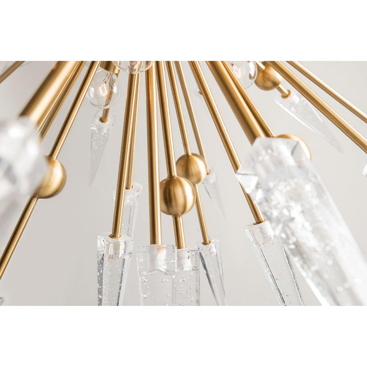 Sparta 18-Light Chandelier in Aged Brass 48L x 48W x 48H
