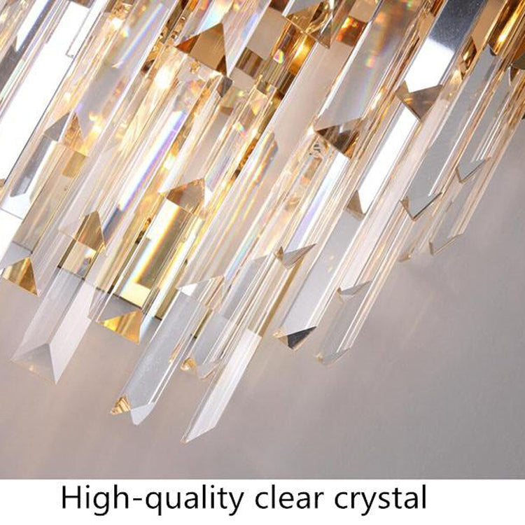 Kubi Brass Crystal Wall Sconce