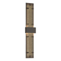 Double-Large Ursa LED Outdoor Sconce LED Seeded Clear Glass (II) in Coastal Dark Smoke