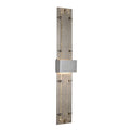 Double-Large Ursa LED Outdoor Sconce LED Seeded Clear Glass (II) in Coastal Burnished Steel