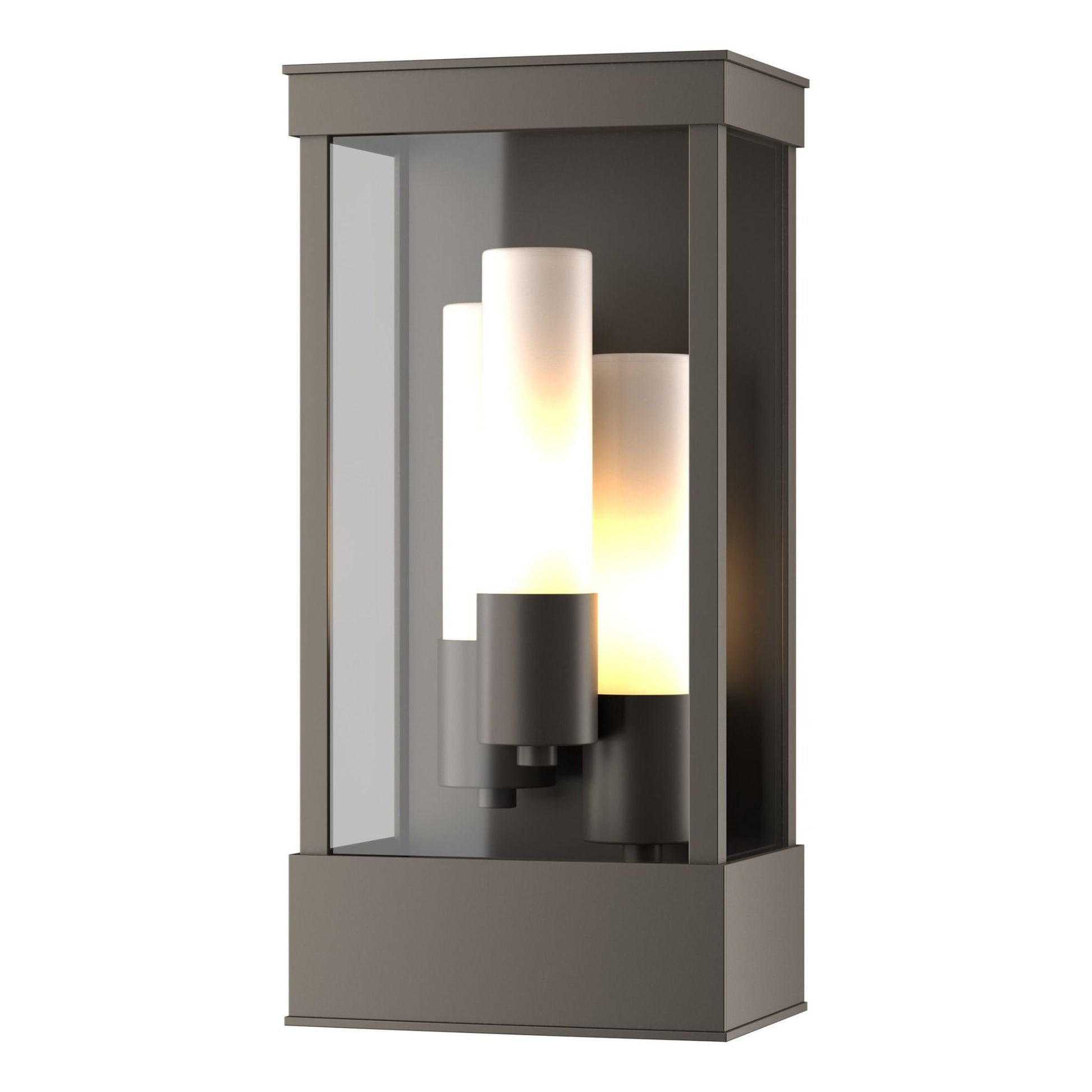 Portico Outdoor Sconce 3-Light Opal Glass (GG) in Coastal Dark Smoke