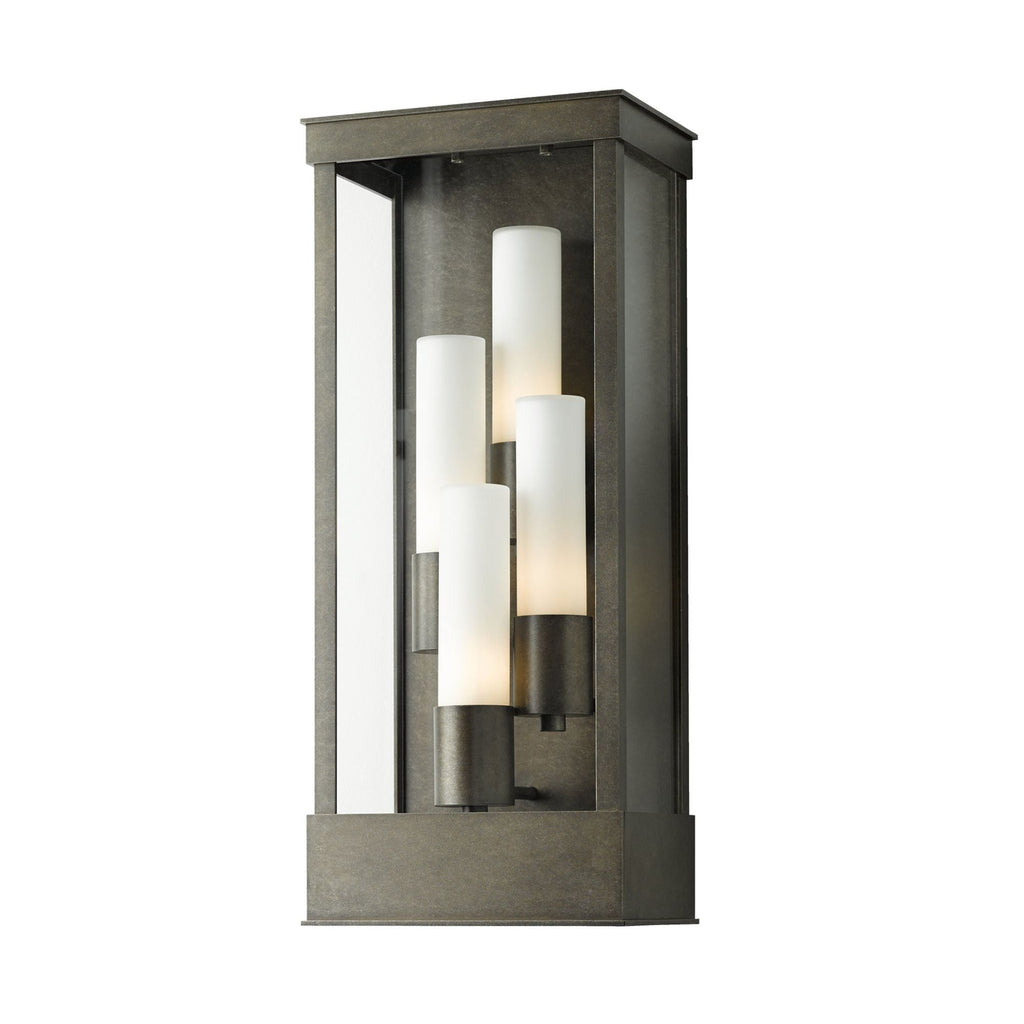 Portico Large Outdoor Sconce 4-Light Opal Glass (GG) in Coastal Dark Smoke