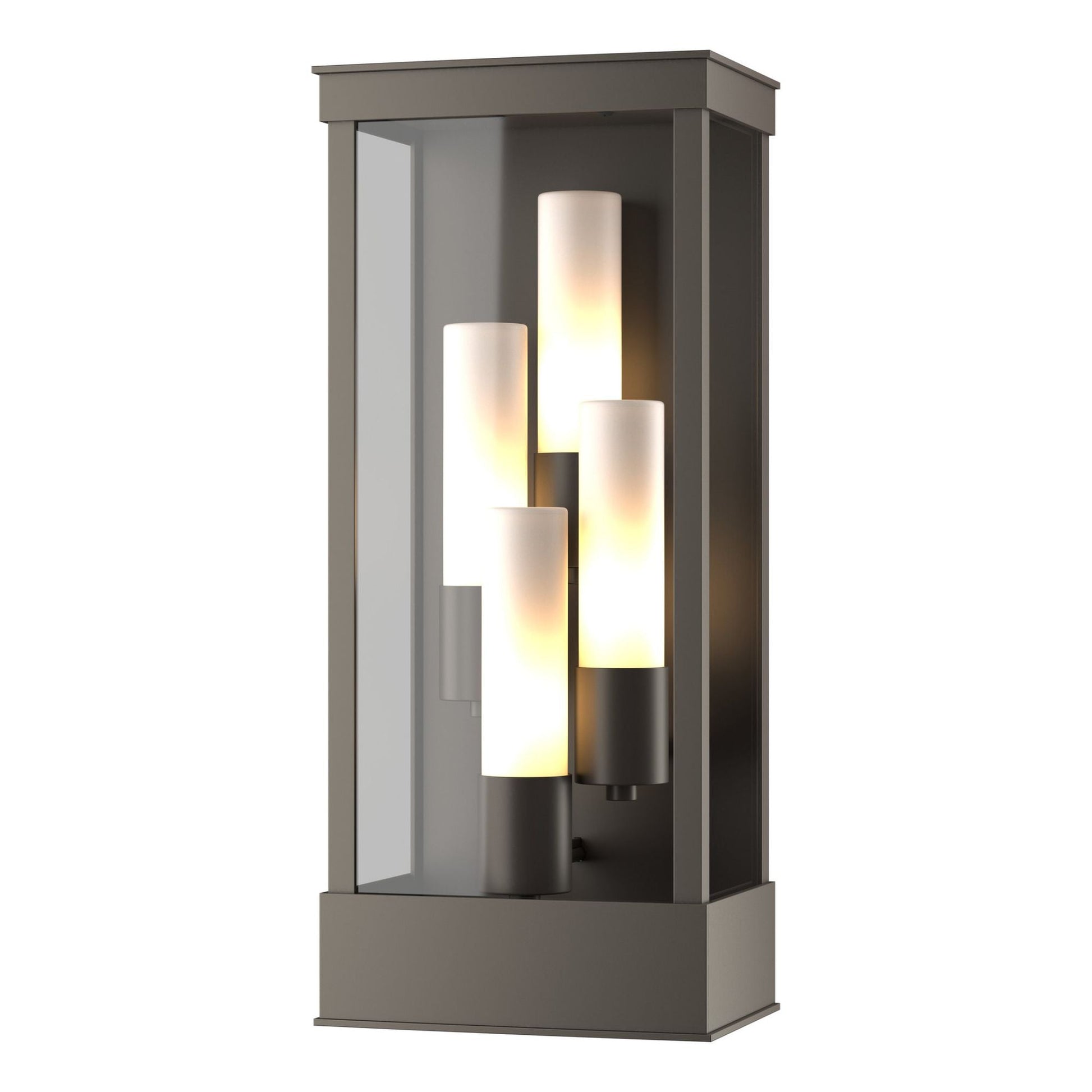 Portico Large Outdoor Sconce 4-Light Opal Glass (GG) in Coastal Dark Smoke