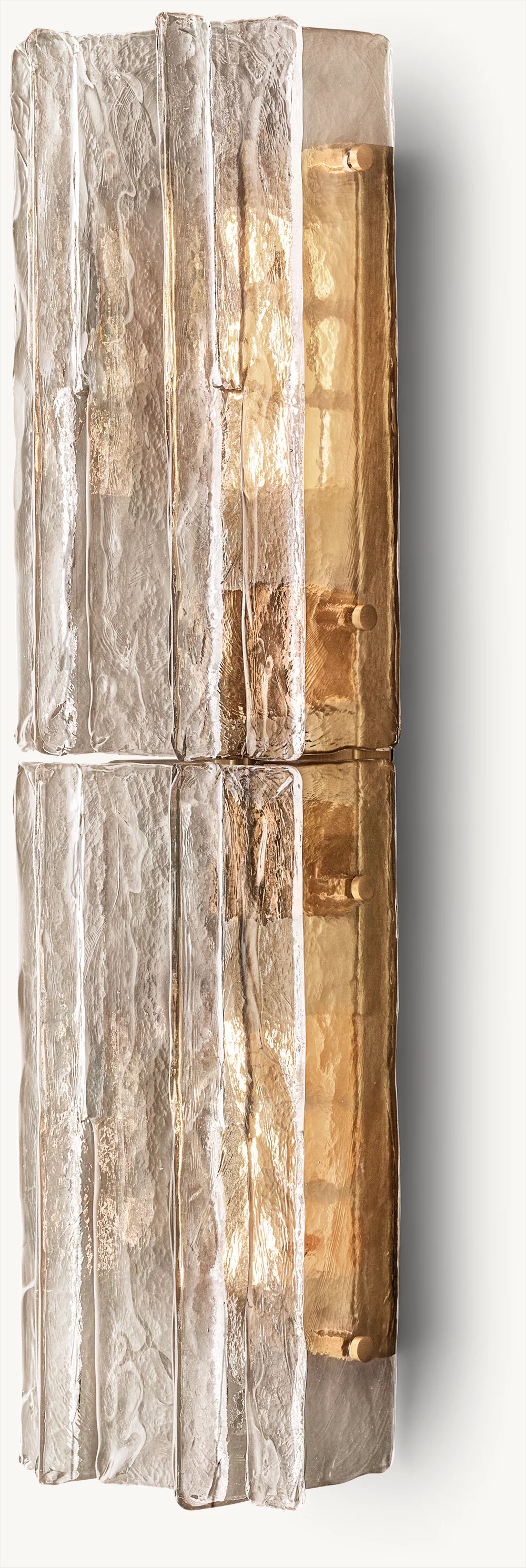 Lattice Smoke Glass Sconce 15" 30"