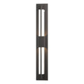 Double Axis LED Outdoor Sconce LED Clear Glass (ZM) in Coastal Oil Rubbed Bronze