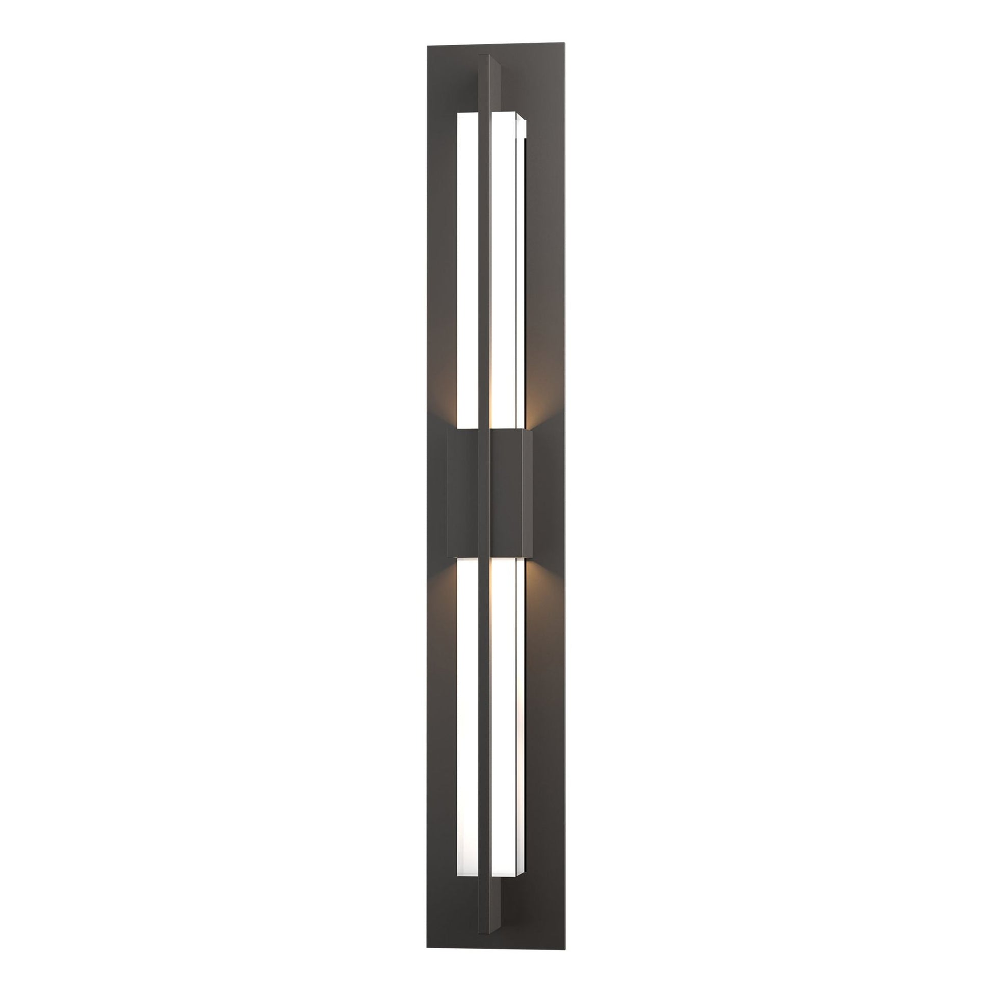 Double Axis LED Outdoor Sconce LED Clear Glass (ZM) in Coastal Oil Rubbed Bronze