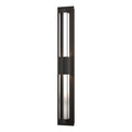 Double Axis Large LED Outdoor Sconce LED Clear Glass (ZM) in Coastal Oil Rubbed Bronze