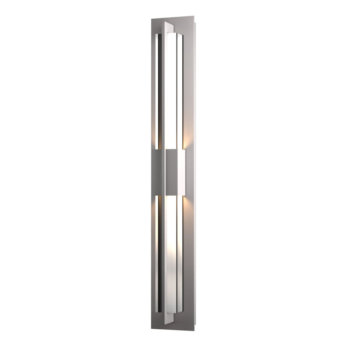 Double Axis Large LED Outdoor Sconce LED Clear Glass (ZM) in Coastal Burnished Steel