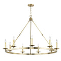 Allendale 9-Light Chandelier in Aged Brass 46.25L x 46.25W x 33.75H