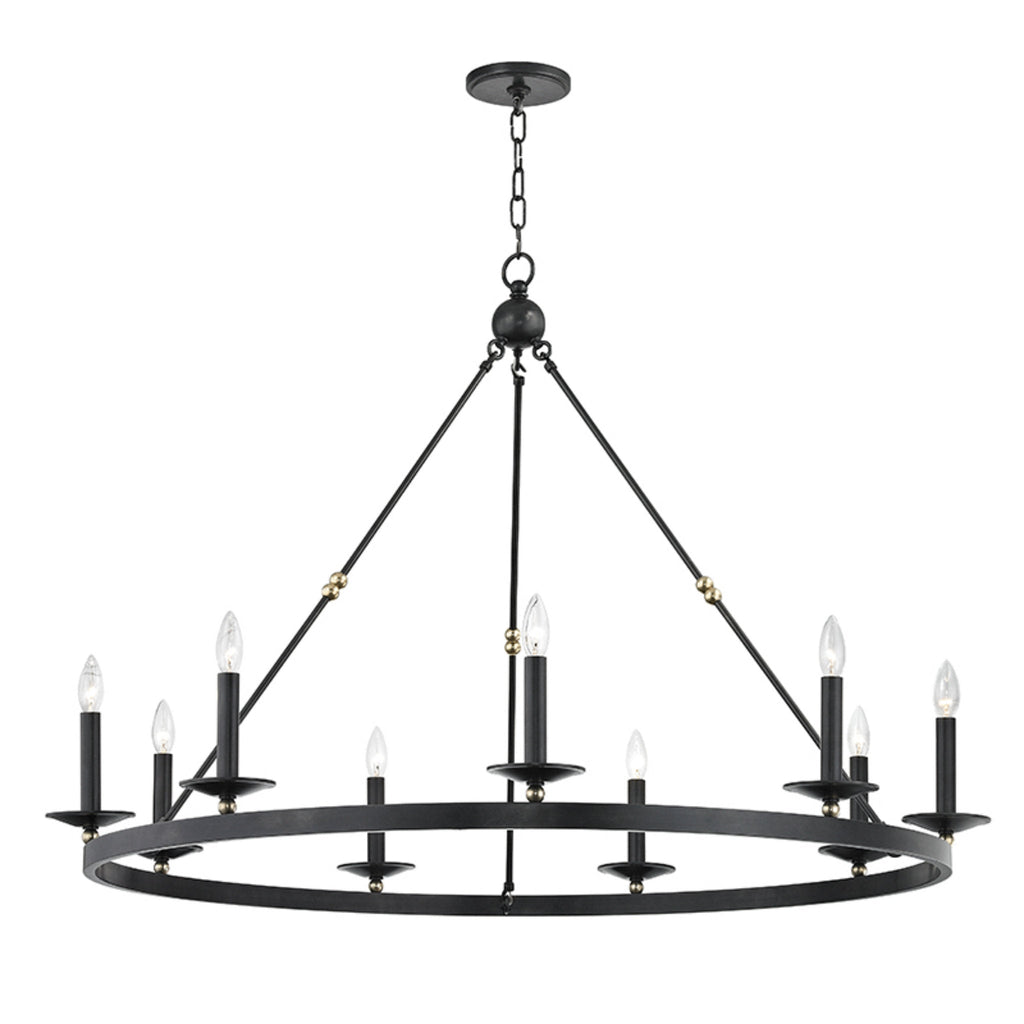 Allendale 9-Light Chandelier in Aged Old Bronze 46.25L x 46.25W x 33.75H