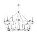 Allendale 28-Light Chandelier in Polished Nickel 58L x 58W x 40.75H
