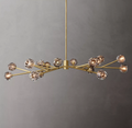 Boule De  Crystal Clear Chandelier 72"