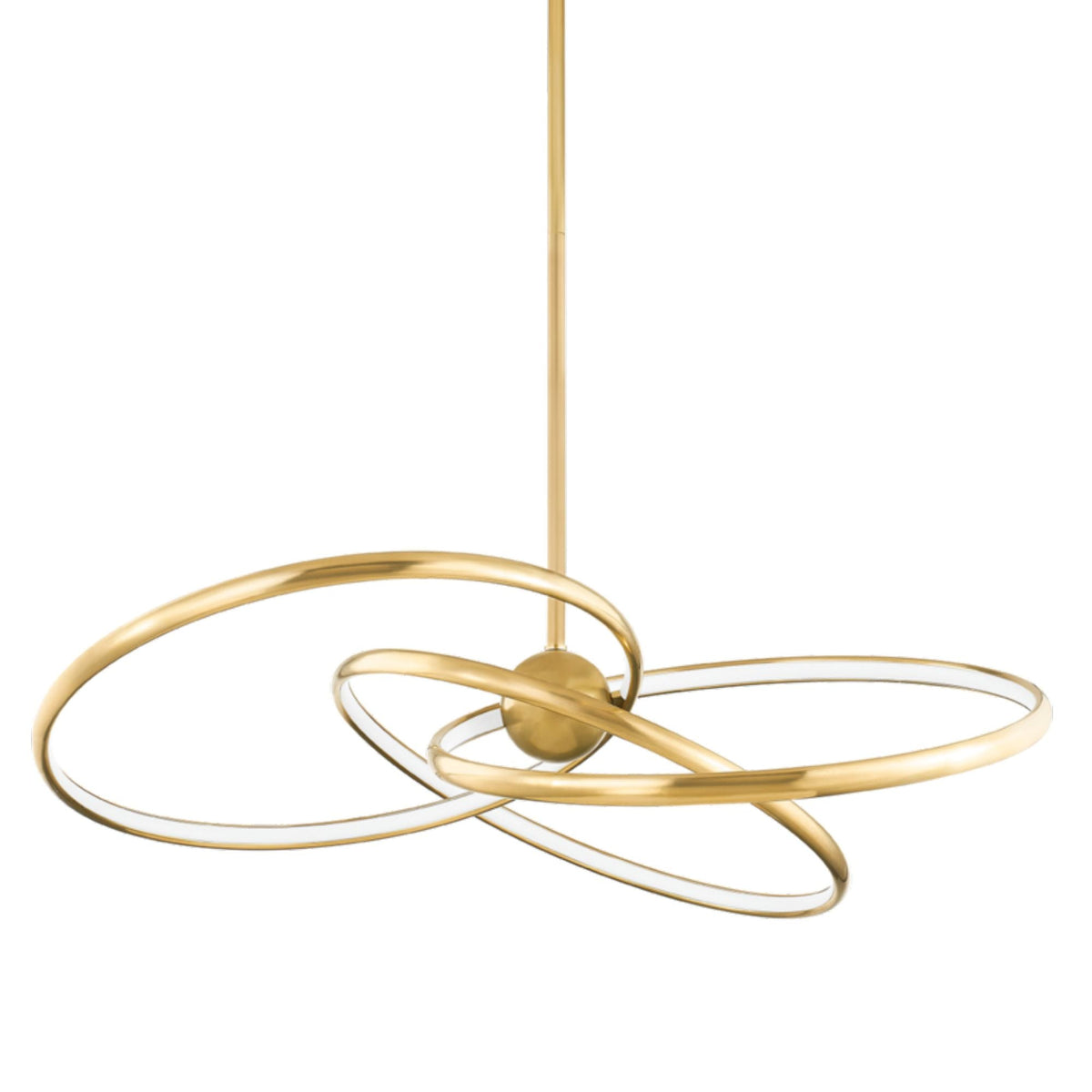 Alula 3-Light Chandelier in Vintage Brass 42L x 42W x 9.25H