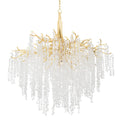 Genoa 12-Light Chandelier in Gold Leaf 48.75L x 48.75W x 51H