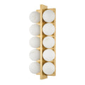 Emille 10-Light Wall Sconce in Vintage Brass 6.75L x 6.75W x 18.25H